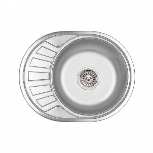 Кухонна мийка Lidz 5745 0,6 мм Satin (LIDZ574506SAT)